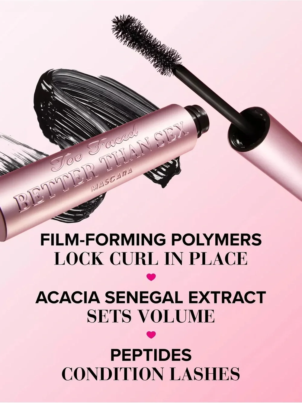 NWT Too Faced Better Than Sex Volumizing & Lengthening Mascara Black | FULL SIZE